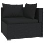 Set sofás de jardín 6 piezas y cojines ratán sintético negro de vidaXL, Conjuntos de jardín - Ref: Foro24-3101936, Precio: 70...