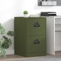 Mueble archivador con cajón Verde Oliva 44 x 50 x 106.5 cm en Armarios y almacenamiento | Comprar online en Foru.es