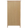 Mueble zapatero de madera maciza de roble 76x37x105 cm en Zapateros y organizadores de calzado | Comprar online en Foru.es