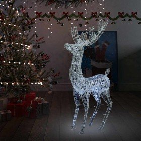 Reno navideño acrílico XXL 250 LEDs blanco frío 180 cm en Decoración Festiva y Estacional | Comprar online en Foru.es