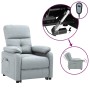 Sillón reclinable eléctrico tela gris claro en Sillones | Comprar online en Foru.es