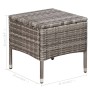 Sillas de jardín y taburete con cojines ratán sintético gris de vidaXL, Sillas de jardín - Ref: Foro24-44092, Precio: 98,62 €...