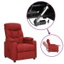Sillón elevable tela rojo tinto en Sillones | Comprar online en Foru.es