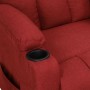 Sillón elevable tela rojo tinto en Sillones | Comprar online en Foru.es