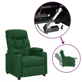 Sillón elevable tela verde oscuro en Sillones | Comprar online en Foru.es