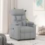 Sillón reclinable eléctrico tela gris claro en Sillones | Comprar online en Foru.es