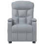 Sillón reclinable eléctrico tela gris claro en Sillones | Comprar online en Foru.es