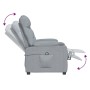 Sillón reclinable eléctrico tela gris claro en Sillones | Comprar online en Foru.es