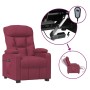 Sillón reclinable eléctrico tela rojo tinto en Sillones | Comprar online en Foru.es