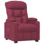 Sillón reclinable eléctrico tela rojo tinto en Sillones | Comprar online en Foru.es