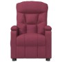 Sillón reclinable eléctrico tela rojo tinto en Sillones | Comprar online en Foru.es