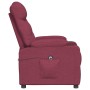 Sillón reclinable eléctrico tela rojo tinto en Sillones | Comprar online en Foru.es
