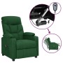 Sillón reclinable eléctrico tela verde oscuro en Sillones | Comprar online en Foru.es