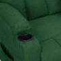 Sillón reclinable eléctrico tela verde oscuro en Sillones | Comprar online en Foru.es