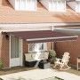 Toldo retráctil automático marrón 400x300 cm en Toldos | Comprar online en Foru.es