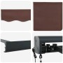 Toldo retráctil automático marrón 400x300 cm en Toldos | Comprar online en Foru.es