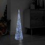 Pirámide decorativa cono acrílico luces LED blanco frío 90 cm en Decoración Festiva y Estacional | Comprar online en Foru.es