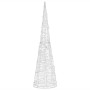 Pirámide decorativa cono acrílico luces LED blanco frío 90 cm en Decoración Festiva y Estacional | Comprar online en Foru.es