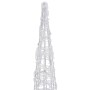 Pirámide decorativa cono acrílico luces LED blanco frío 90 cm en Decoración Festiva y Estacional | Comprar online en Foru.es