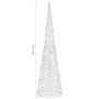 Pirámide decorativa cono acrílico luces LED blanco frío 90 cm en Decoración Festiva y Estacional | Comprar online en Foru.es