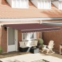 Toldo retráctil automático marrón 400x300 cm en Toldos | Comprar online en Foru.es