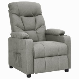 Sillón reclinable de tela gris claro en Sillones | Comprar online en Foru.es