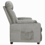 Sillón reclinable de tela gris claro en Sillones | Comprar online en Foru.es