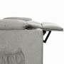 Sillón reclinable de tela gris claro en Sillones | Comprar online en Foru.es