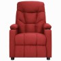 Sillón reclinable de tela rojo tinto en Sillones | Comprar online en Foru.es