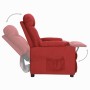 Sillón reclinable de tela rojo tinto en Sillones | Comprar online en Foru.es