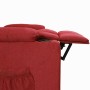 Sillón reclinable de tela rojo tinto en Sillones | Comprar online en Foru.es