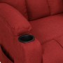 Sillón reclinable de tela rojo tinto en Sillones | Comprar online en Foru.es