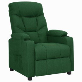 Sillón reclinable de tela verde oscuro en Sillones | Comprar online en Foru.es