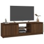 Mueble para TV madera contrachapada roble marrón 120x30x35,5 cm en Muebles TV | Comprar online en Foru.es