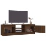 Mueble para TV madera contrachapada roble marrón 120x30x35,5 cm en Muebles TV | Comprar online en Foru.es