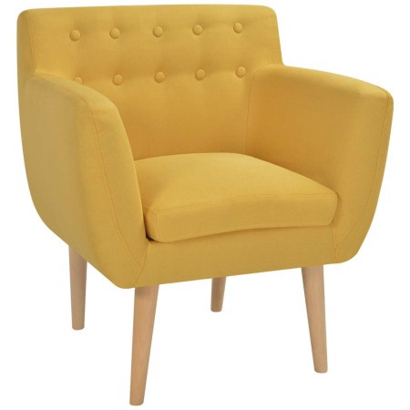 Sillón de tela amarillo en Sillones | Comprar online en Foru.es