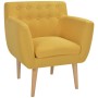 Sillón de tela amarillo en Sillones | Comprar online en Foru.es