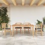 Juego de comedor para jardín 5 piezas madera maciza de teca de vidaXL, Conjuntos de jardín - Ref: Foro24-3155771, Precio: 779...