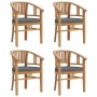 Juego de comedor para jardín 5 piezas madera maciza de teca de vidaXL, Conjuntos de jardín - Ref: Foro24-3155771, Precio: 779...
