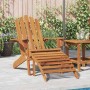 Silla de jardín Adirondack con reposapiés madera acacia maciza en Sillas de jardín | Comprar online en Foru.es