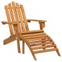Silla de jardín Adirondack con reposapiés madera acacia maciza en Sillas de jardín | Comprar online en Foru.es