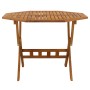 Mesa de jardín plegable madera maciza de acacia 90x75 cm en Mesas de jardín | Comprar online en Foru.es