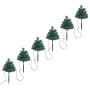 Árboles de Navidad para caminos 6 uds PVC 45 LED blanco cálido en Decoración Festiva y Estacional | Comprar online en Foru.es