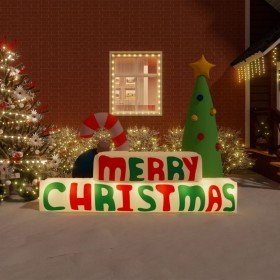 Decoración inflable Merry Christmas con LED 197 cm en Decoración Festiva y Estacional | Comprar online en Foru.es