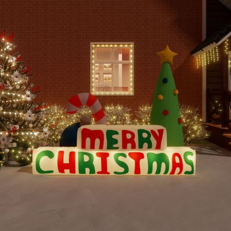 Decoración inflable Merry Christmas con LED 197 cm en Decoración Festiva y Estacional | Comprar online en Foru.es