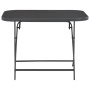 Mesa de jardín plegable vidrio y acero gris 100x75x72 cm en Mesas de jardín | Comprar online en Foru.es