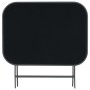 Mesa de jardín plegable vidrio y acero gris 100x75x72 cm en Mesas de jardín | Comprar online en Foru.es