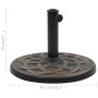 Base de sombrilla redonda de poliresina bronce 19 kg en Bases para sombrillas | Comprar online en Foru.es