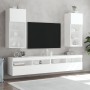 Muebles para TV con luces LED 2 uds blanco 40,5x30x90 cm en Muebles TV | Comprar online en Foru.es