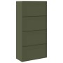 Armario de almacenamiento 2 pcs Verde Oliva 90 x 40 x 180 cm en Armarios archivadores | Comprar online en Foru.es